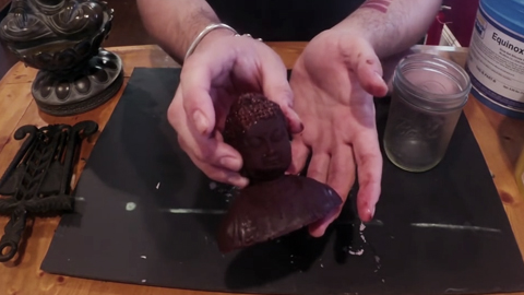 如何制作用于浇注巧克力的有机硅油灰模具