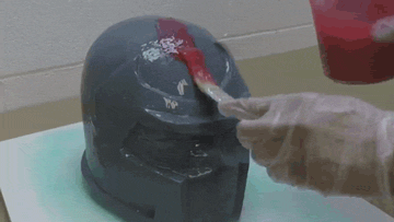制作树脂角色扮演头盔的硅胶手套模具